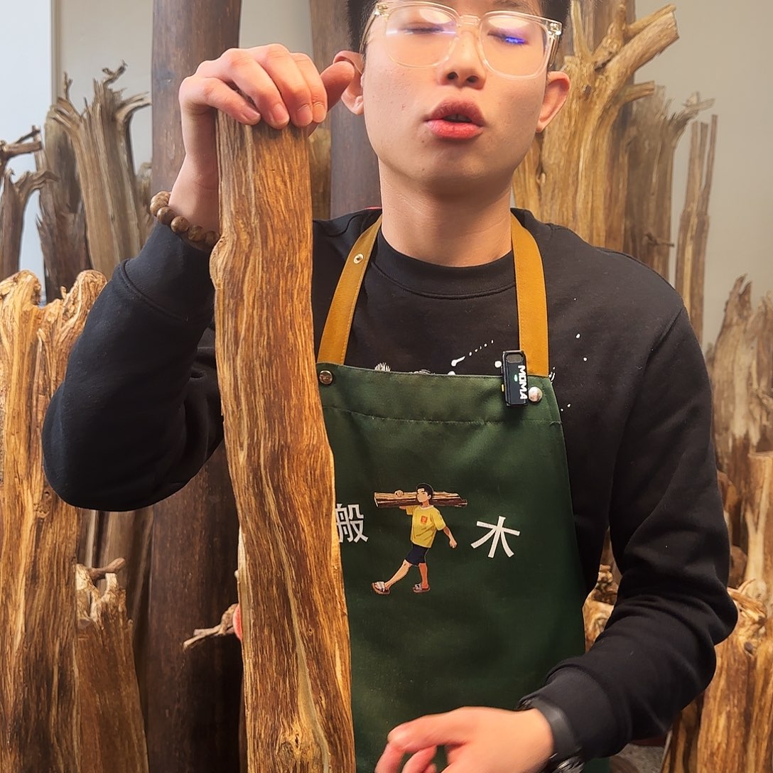 沉香摆件天然沉香原木摆件➕底座