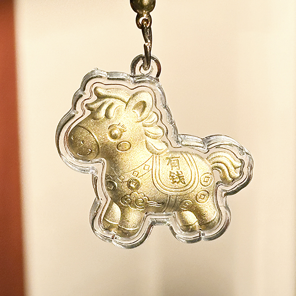 含金工艺品马上有钱精美挂坠含金工艺品可爱爆款风格手机链送礼物