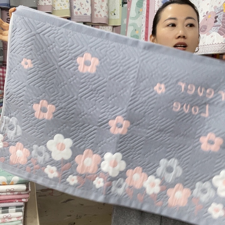 棉特价促销灰色字母花