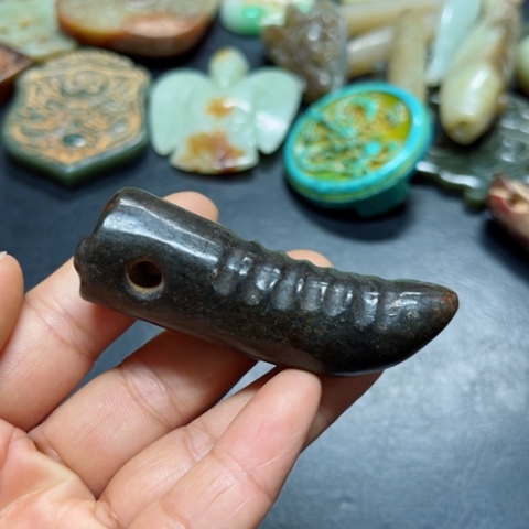 吊坠白玉菩提把件