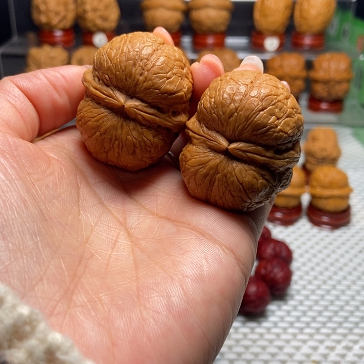 真***诚文玩核桃把件4峭壁元宝