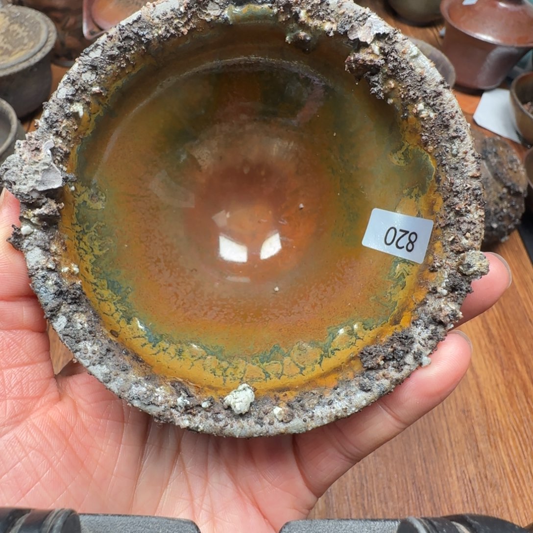 柴烧建盏茶盏茶杯820