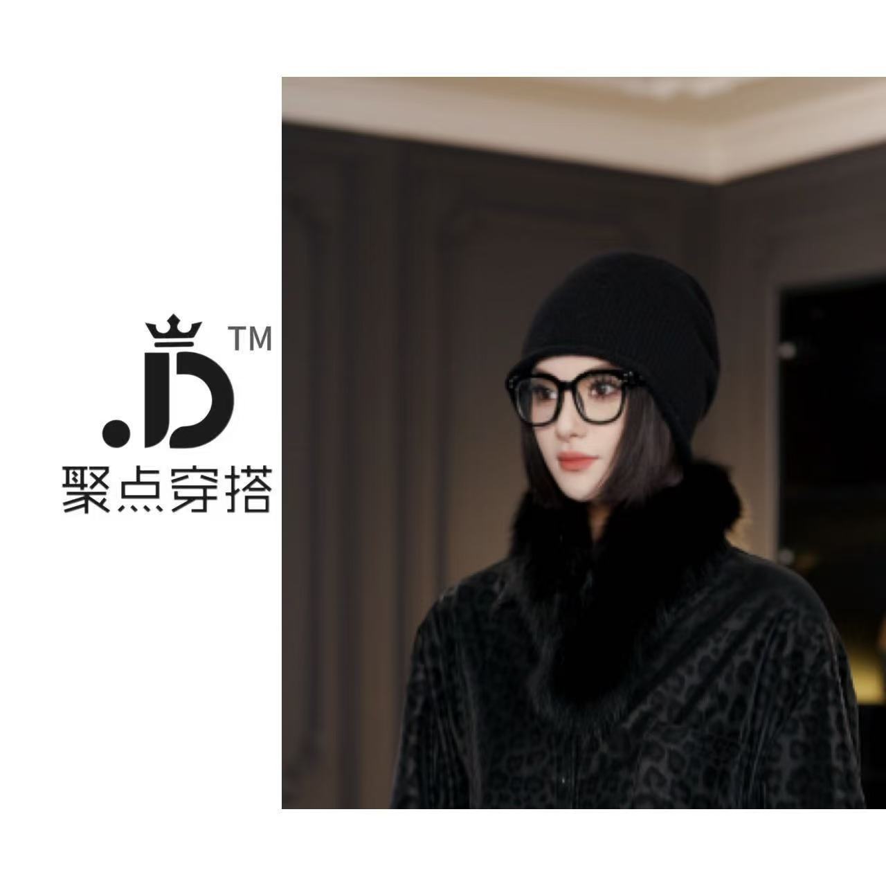 JUDIAN-2025秋冬保暖狐狸毛围脖毛领8jd00692