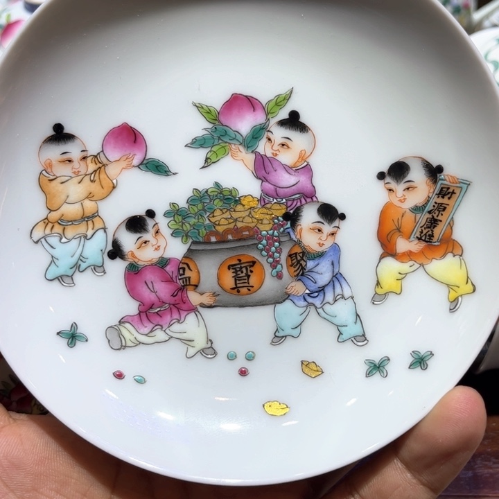 纯手绘精品盖碗杯