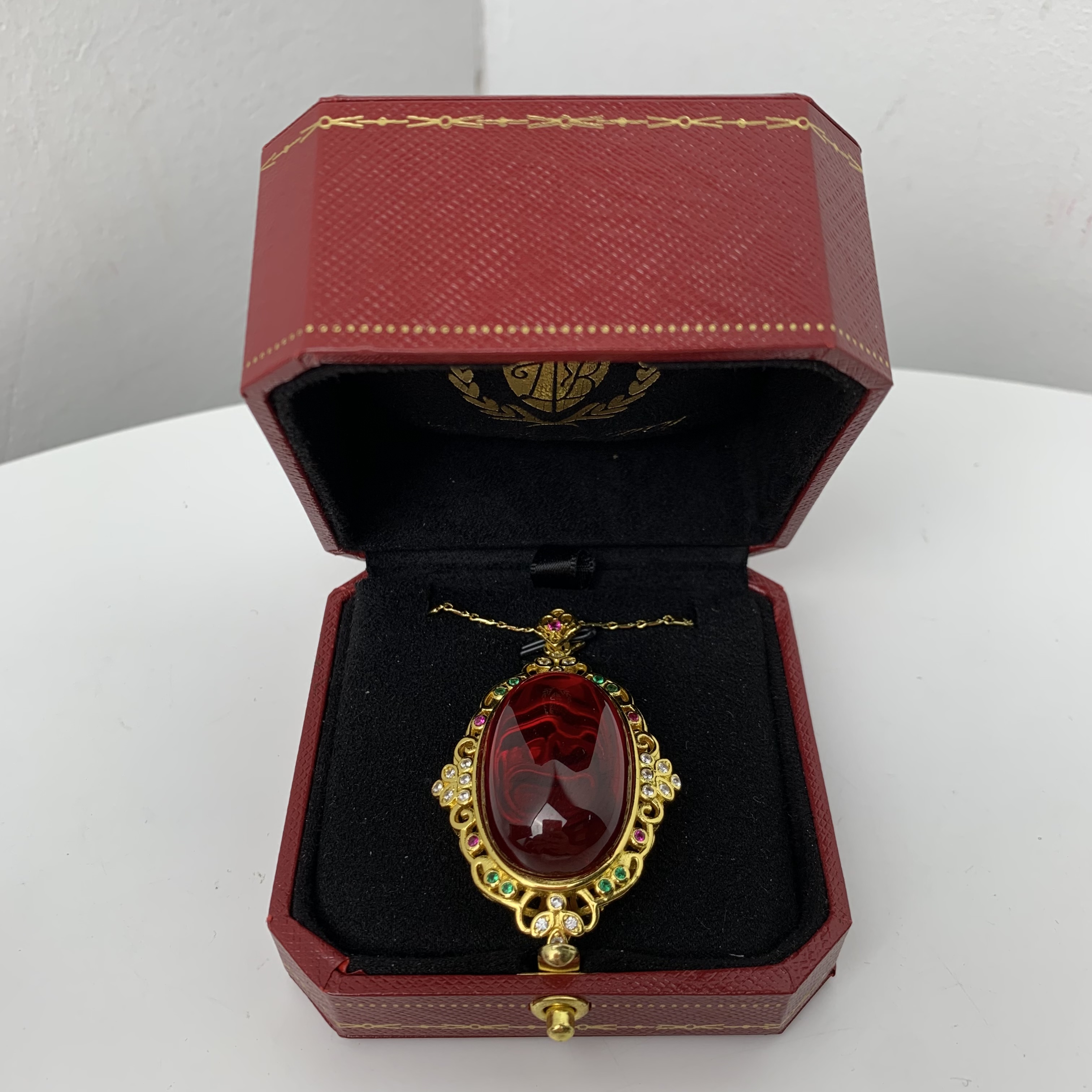 4901红项链--红--精工红项链赠礼盒hong