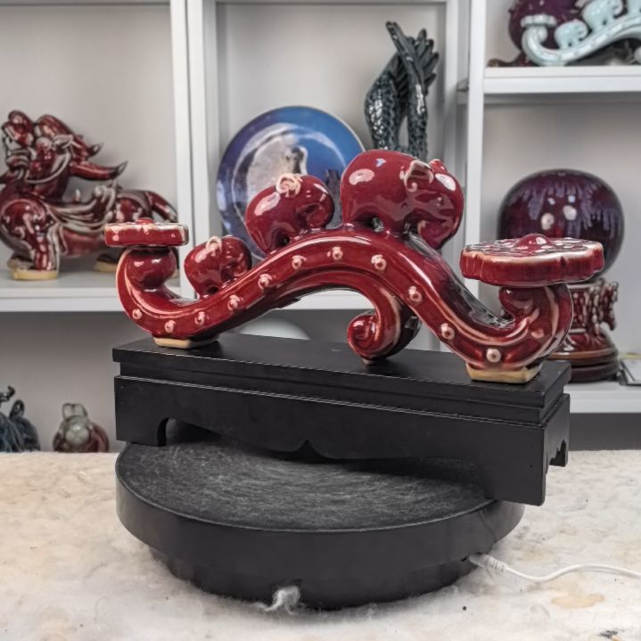 摆件钧瓷摆件神後鎮鈞瓷