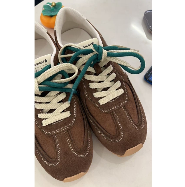 早秋复古感双鞋带休闲鞋