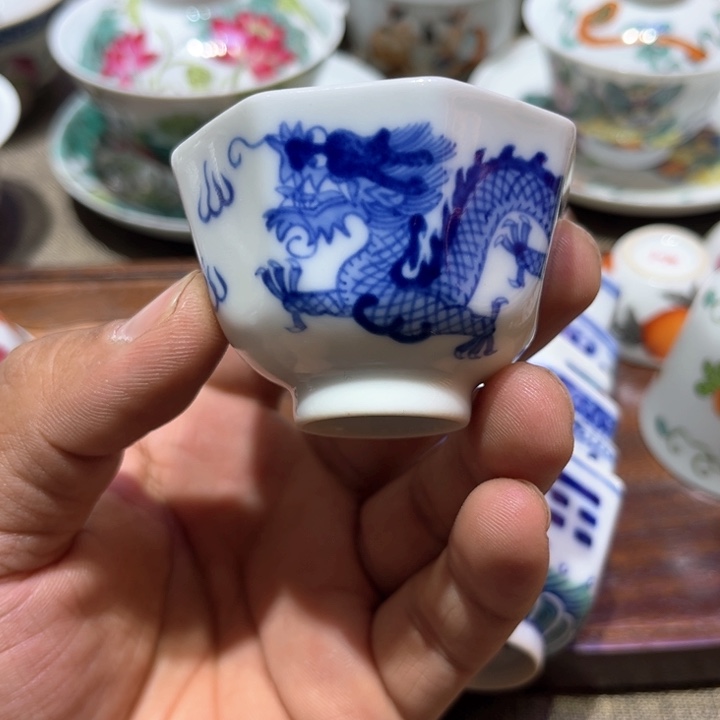 纯手绘精品盖碗杯