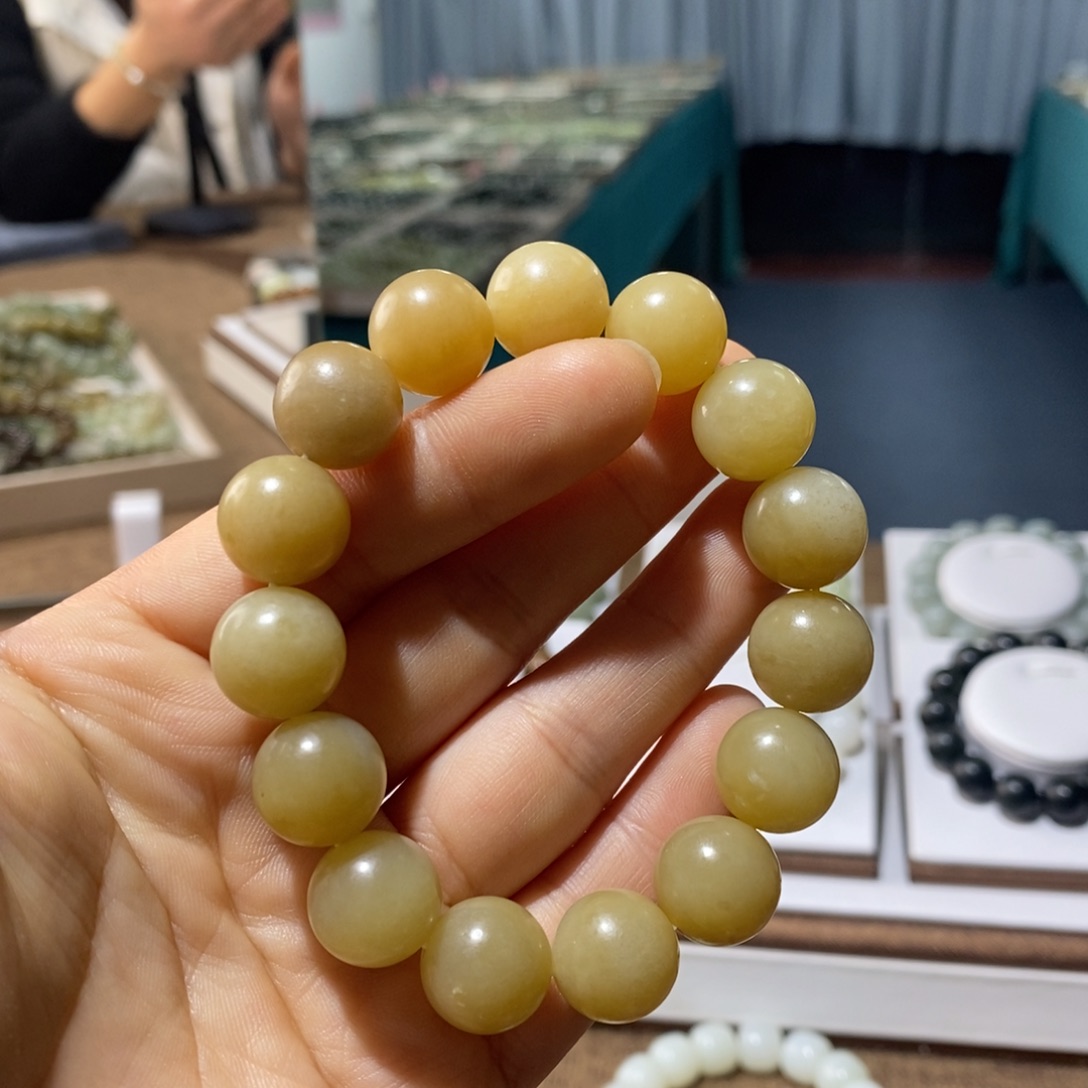 和田玉未镶嵌手链14