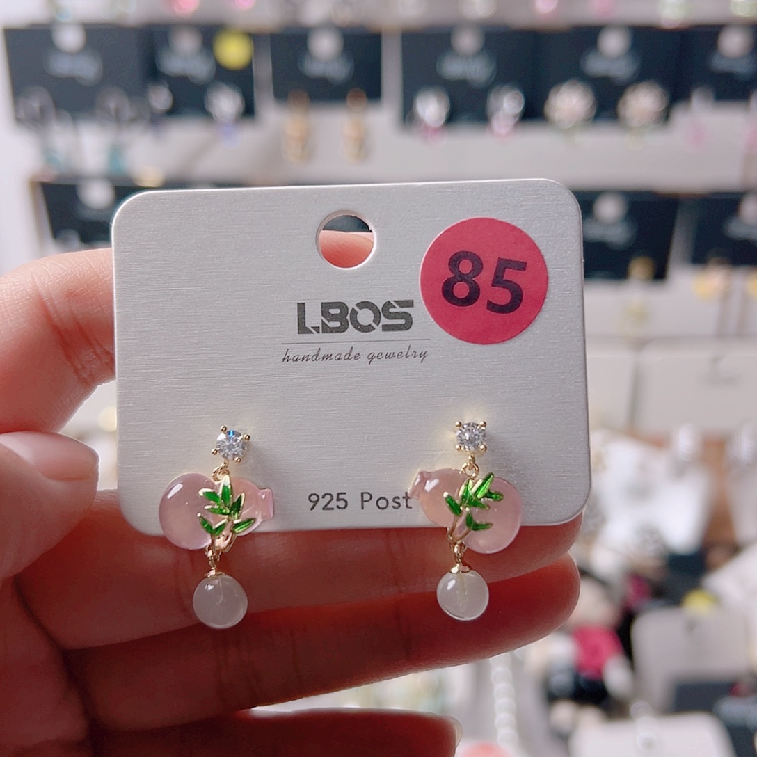 锆石纯铜合金耳环的