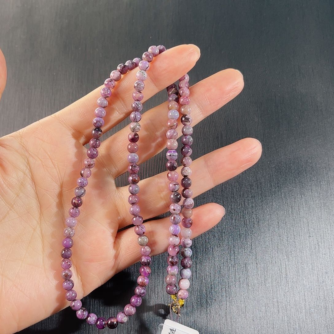 苏纪石（舒俱来）南非舒俱来老矿料项链k金未镶嵌