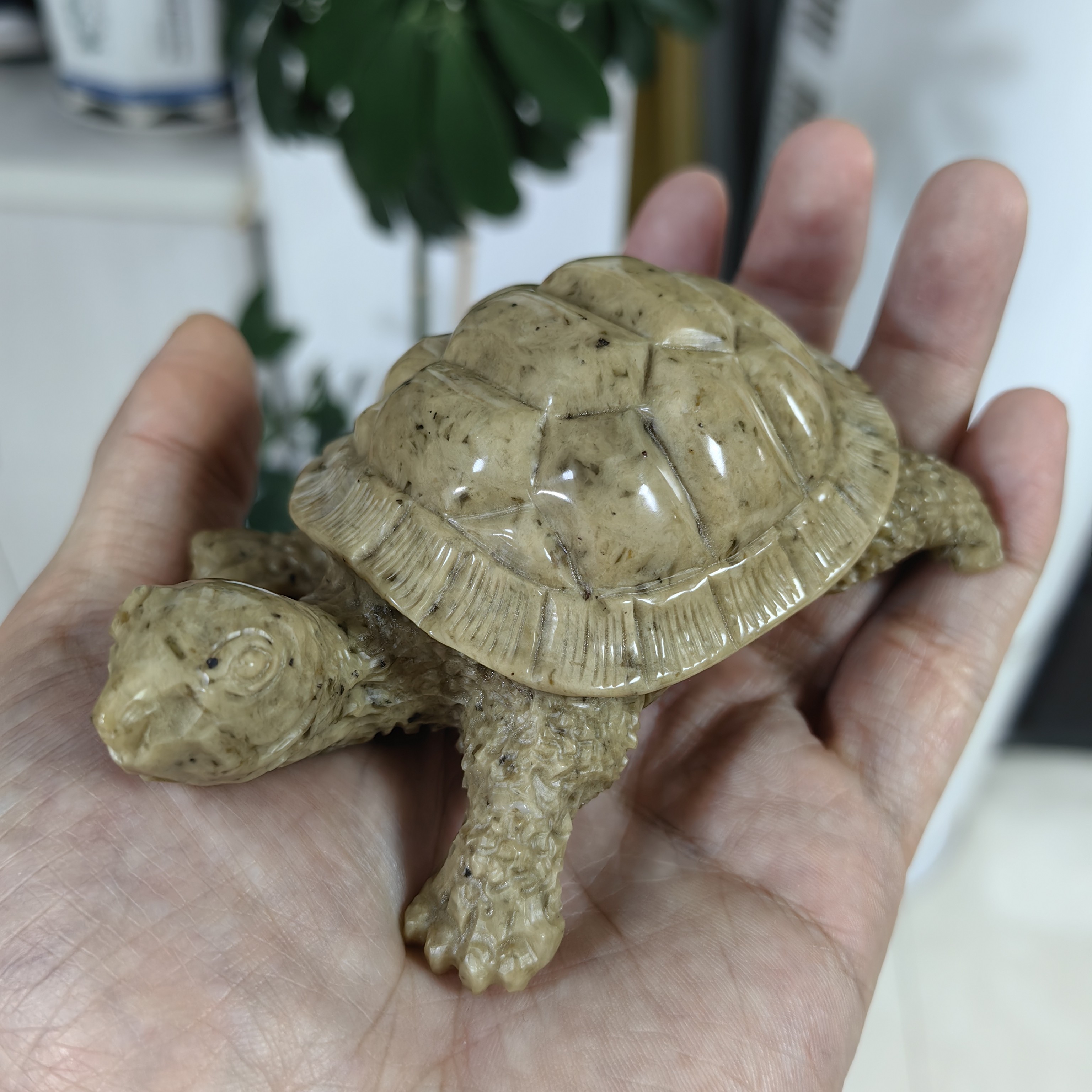 乌龟 莱州玉雕手把件