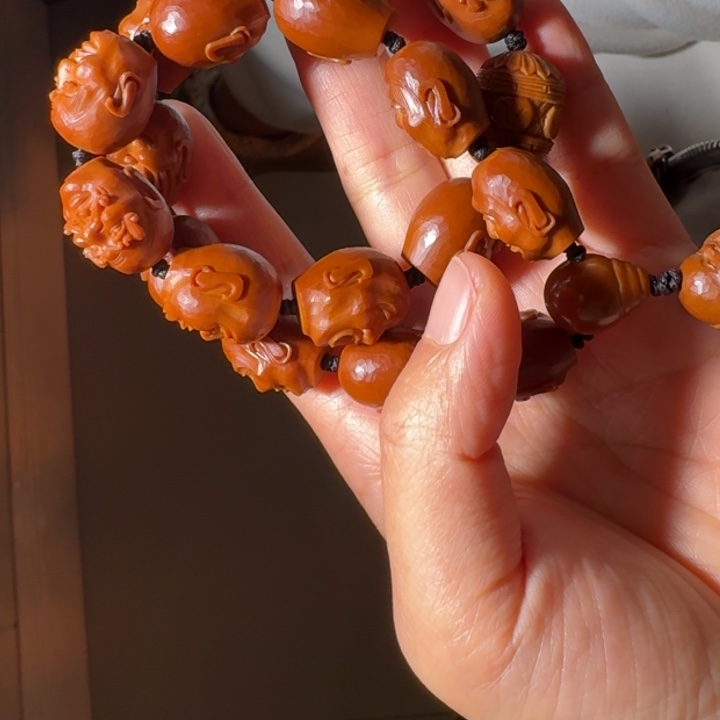 橄榄核手串/手链折***沙橄榄核雕