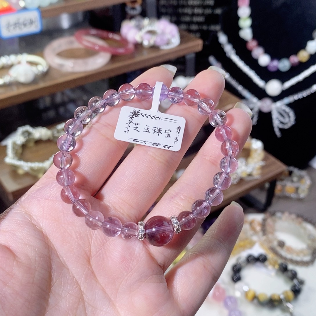 铜合金diy紫水单圈手串