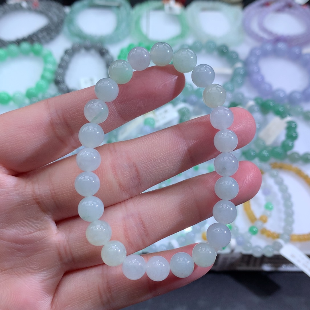 翡翠手链未镶嵌天然