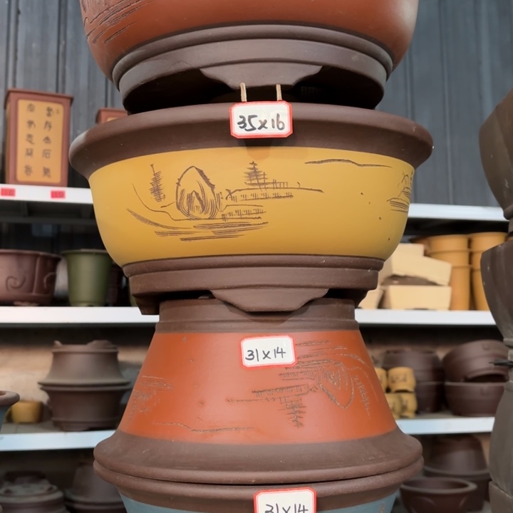 花盆紫砂100-4。         