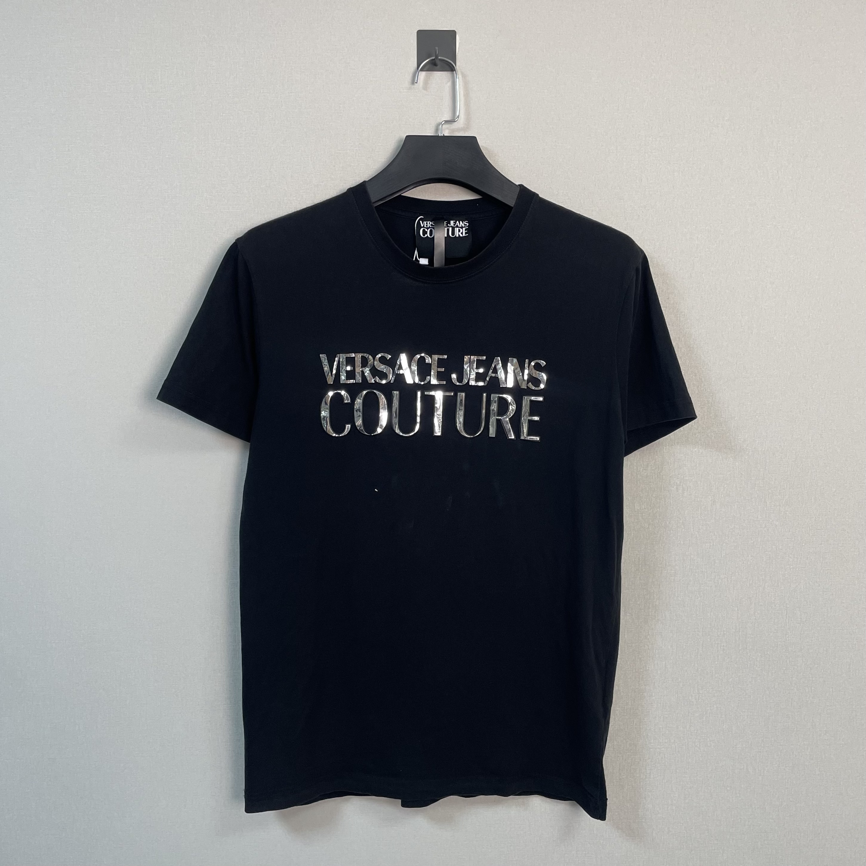 99新 VERSACE/范思哲 经典字母图案短袖/XL码/价3700