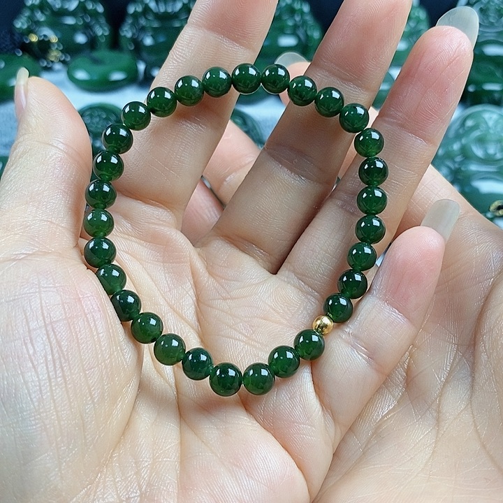 和田玉（碧玉）未镶嵌套链