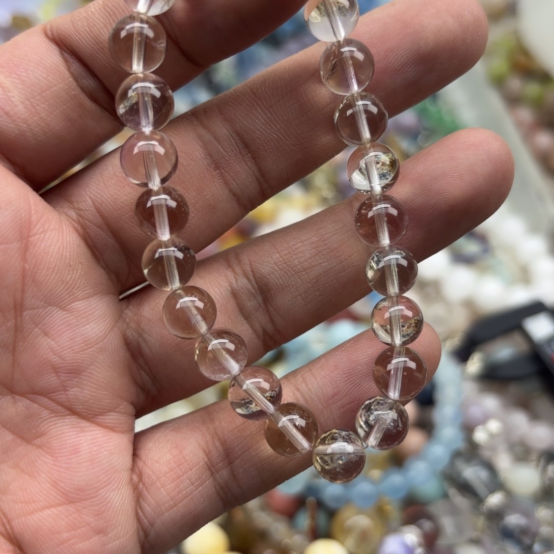 水晶手链银S925镶嵌