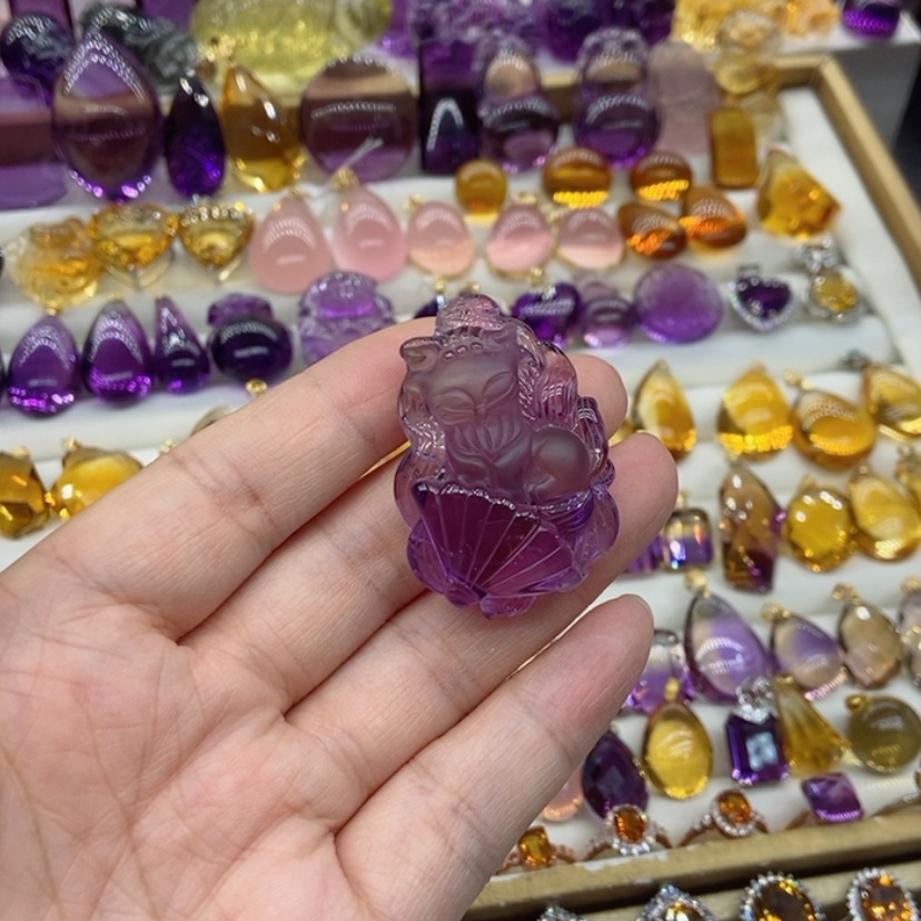 【闪购商品】水晶吊坠未镶嵌水晶