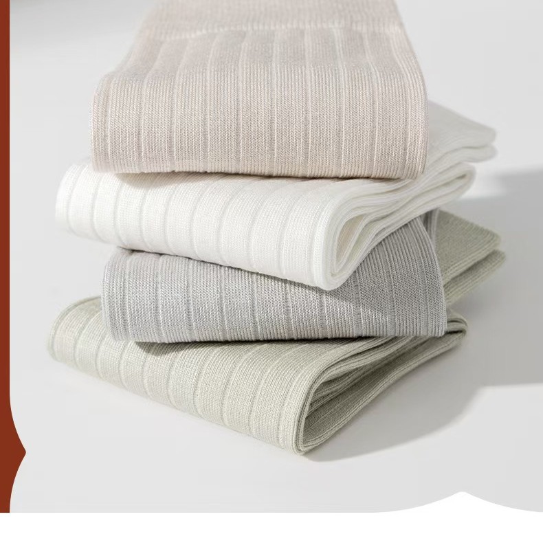 【聚新汇】桑蚕丝袜子春秋中筒袜抗菌防臭无骨长袜四季款纯色女袜