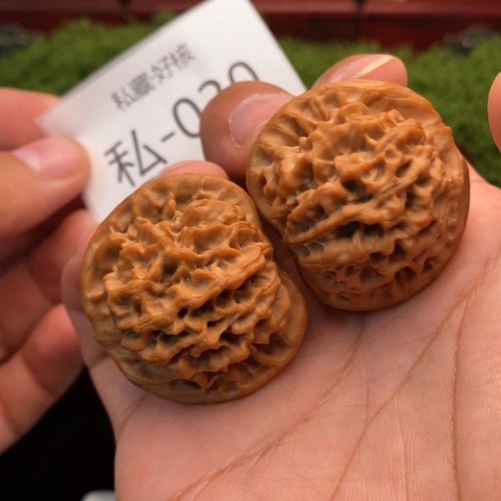 自***由把件文玩核桃精品40尺秦闷