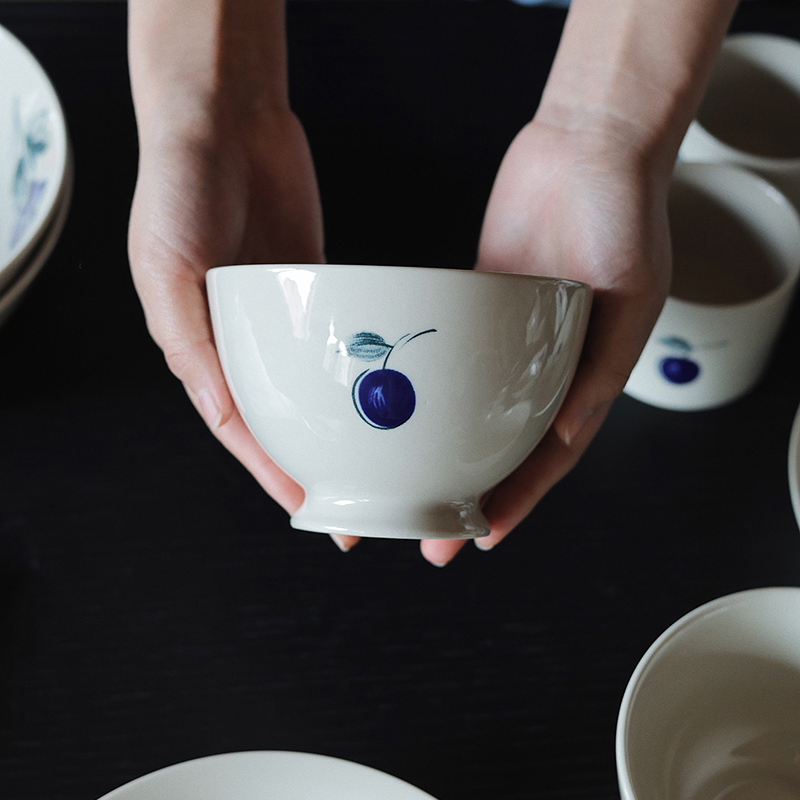 【瑕疵】Camus say杏李系列 5英寸高脚碗 12.5×8.5cm 530ml