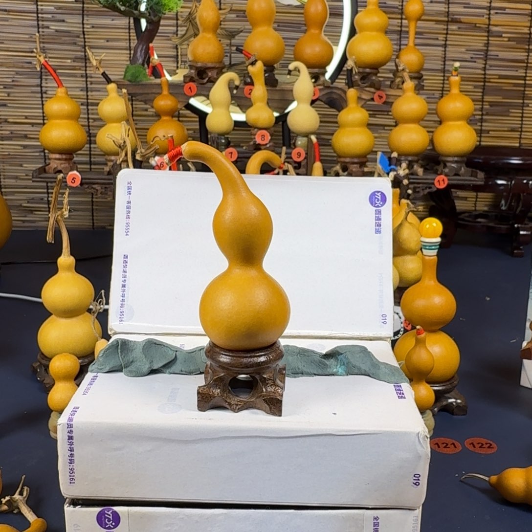 文玩葫芦老皮本捻葫芦