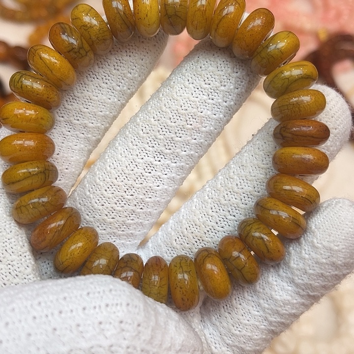 牛骨手串/手链牦牛骨卡14算盘珠