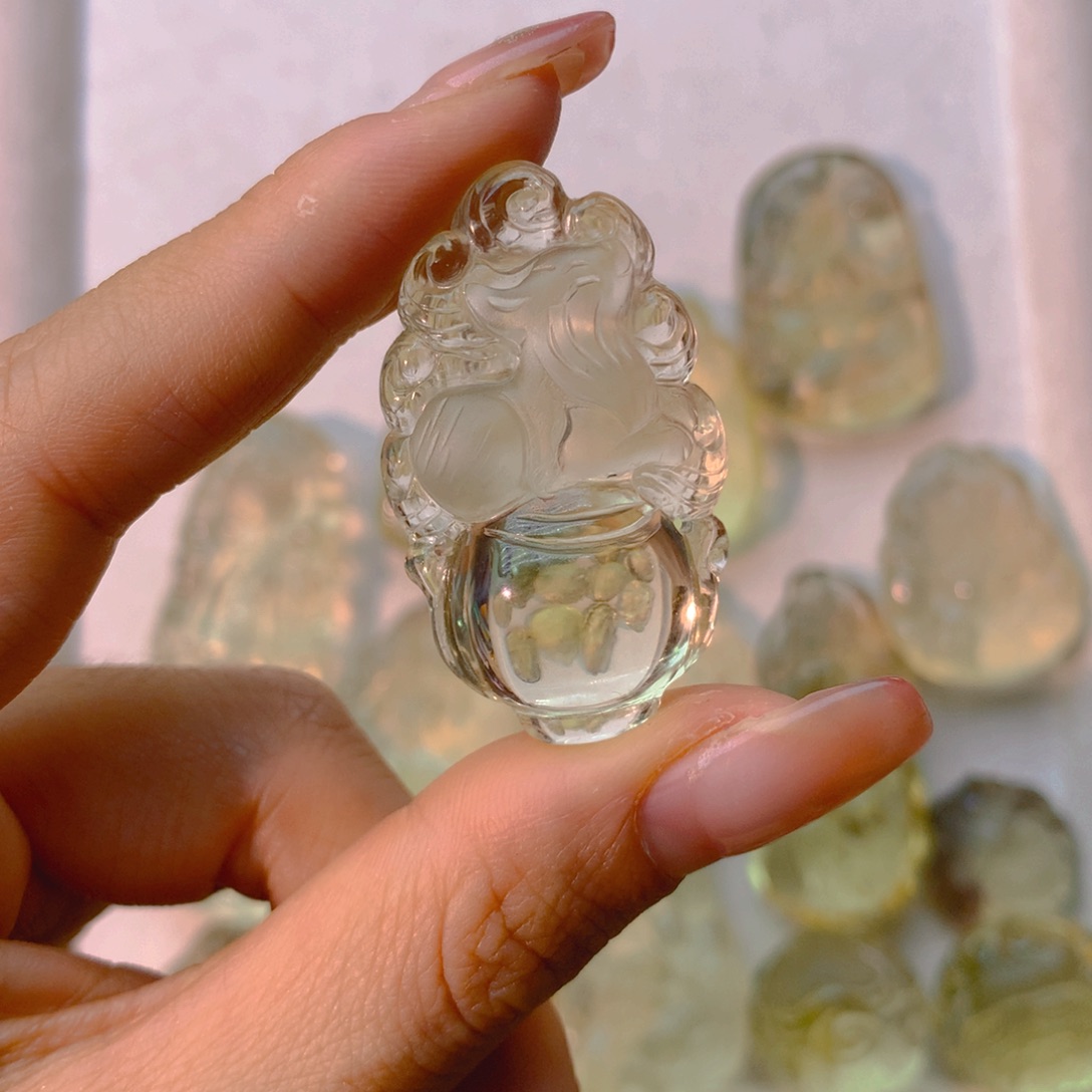 水晶吊坠(不含链)未镶嵌文*