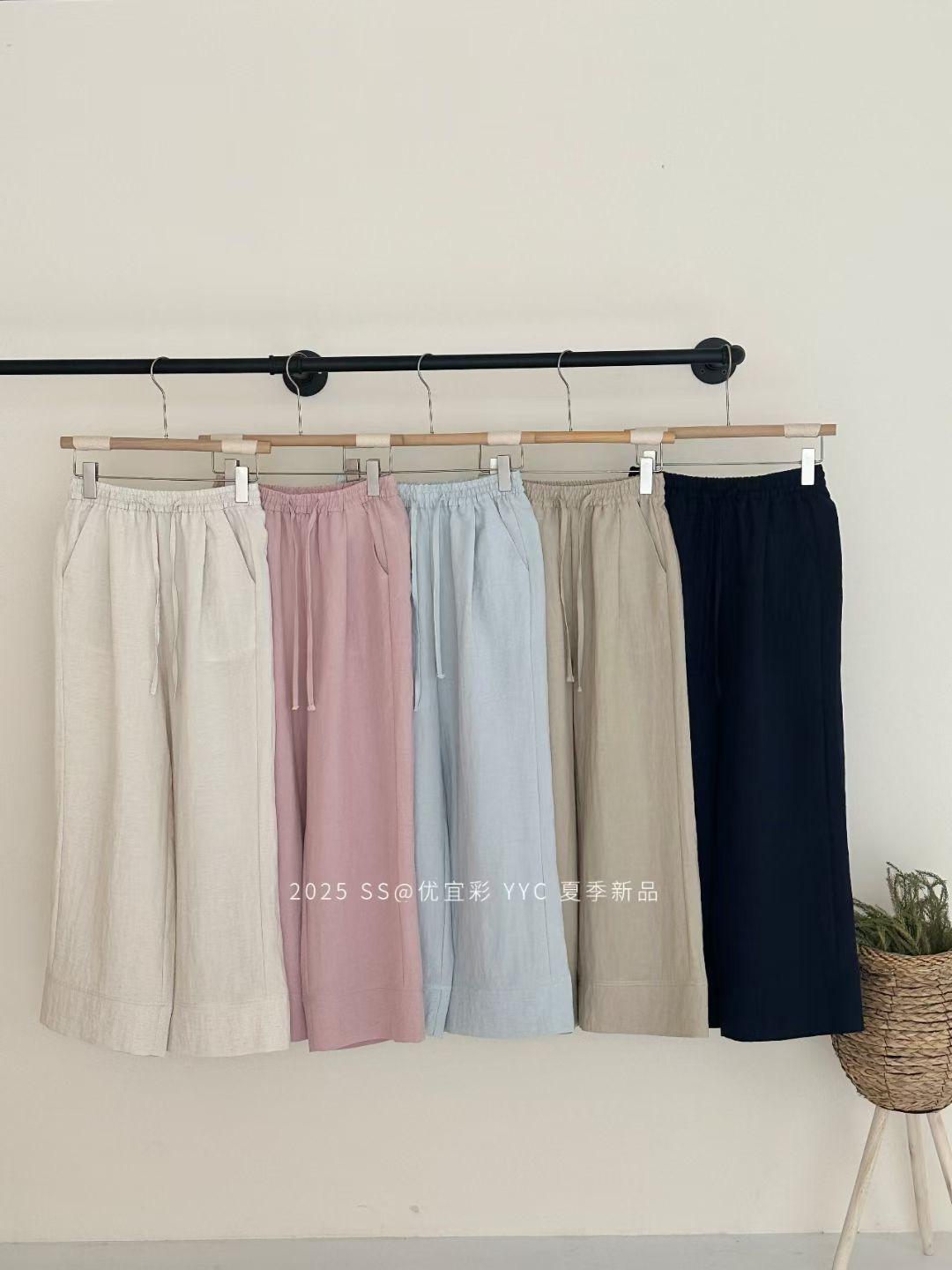 013 莱赛尔亚麻不挑身材直筒裤