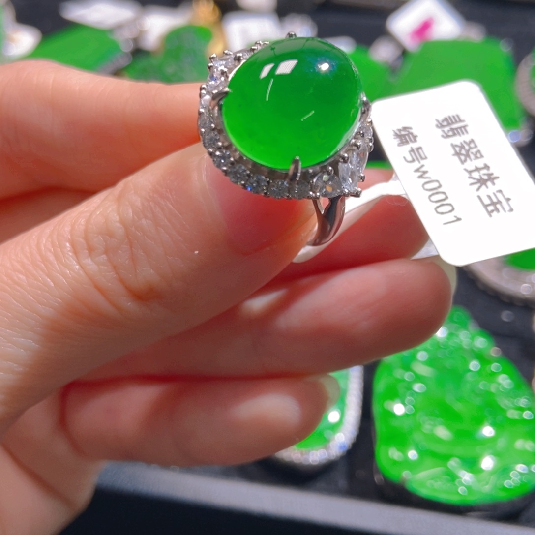 翡翠吊坠(不含链)银S925镶嵌