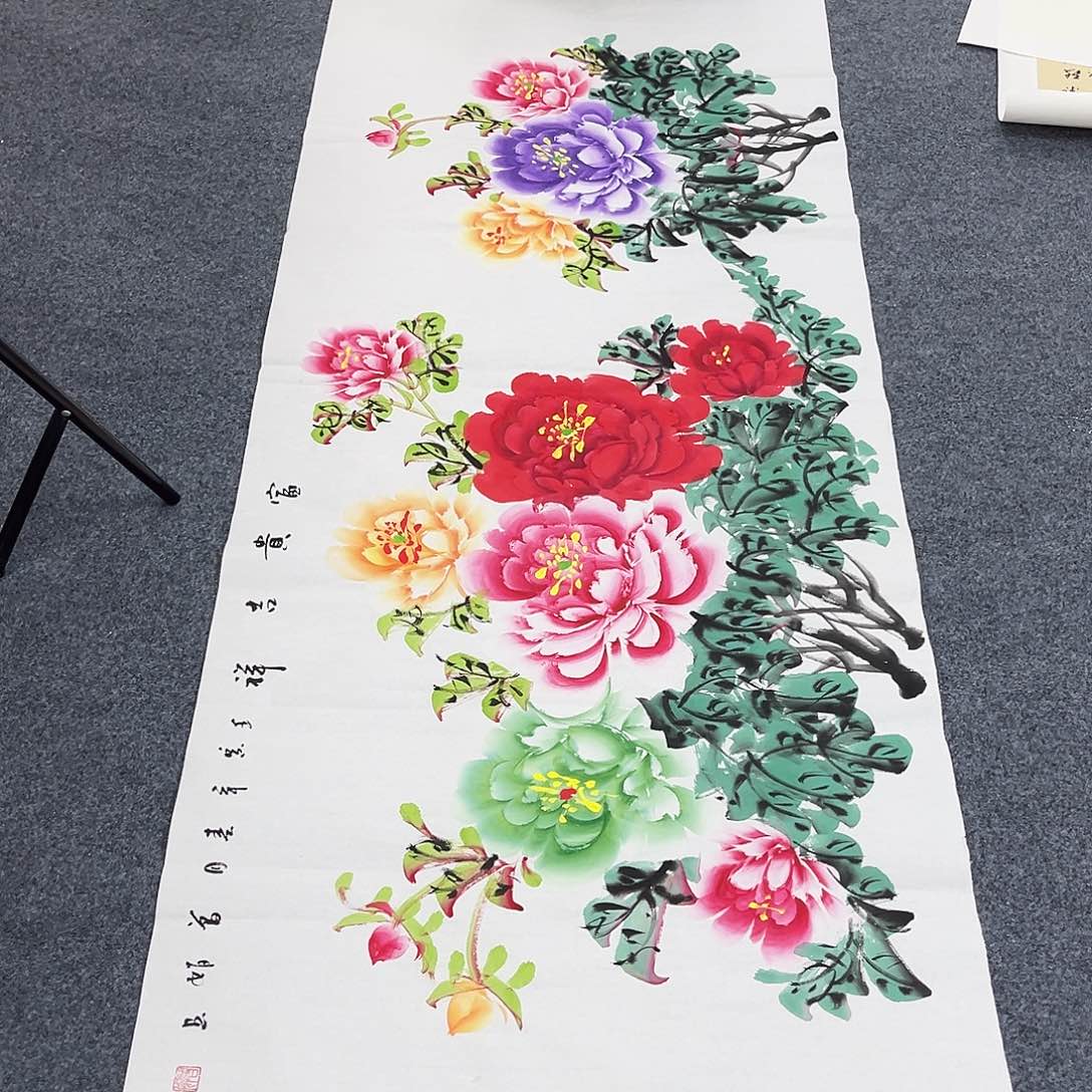 国画作品全场放漏