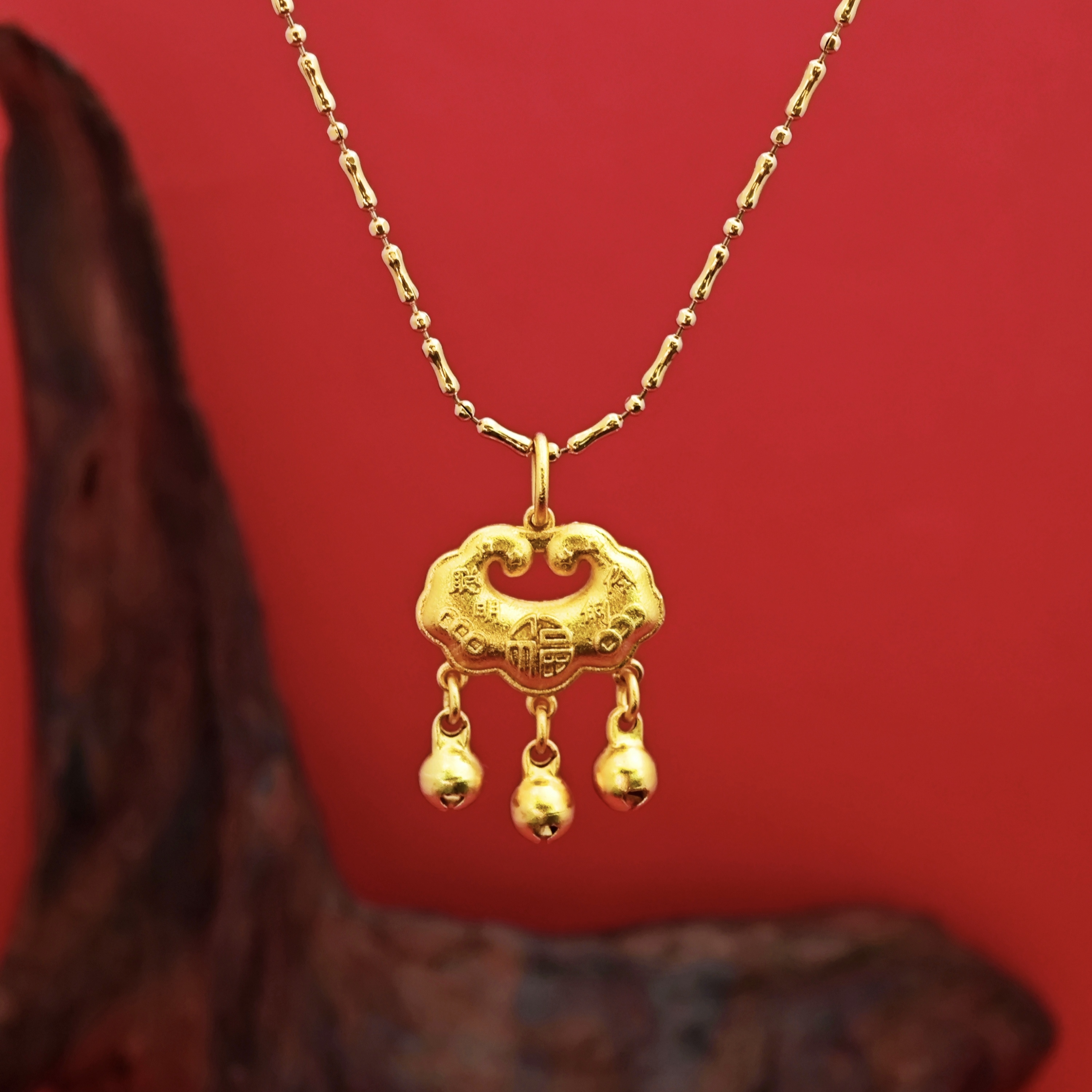 铜合金项链 平安锁项链2025春夏新款经典优雅贵气时尚