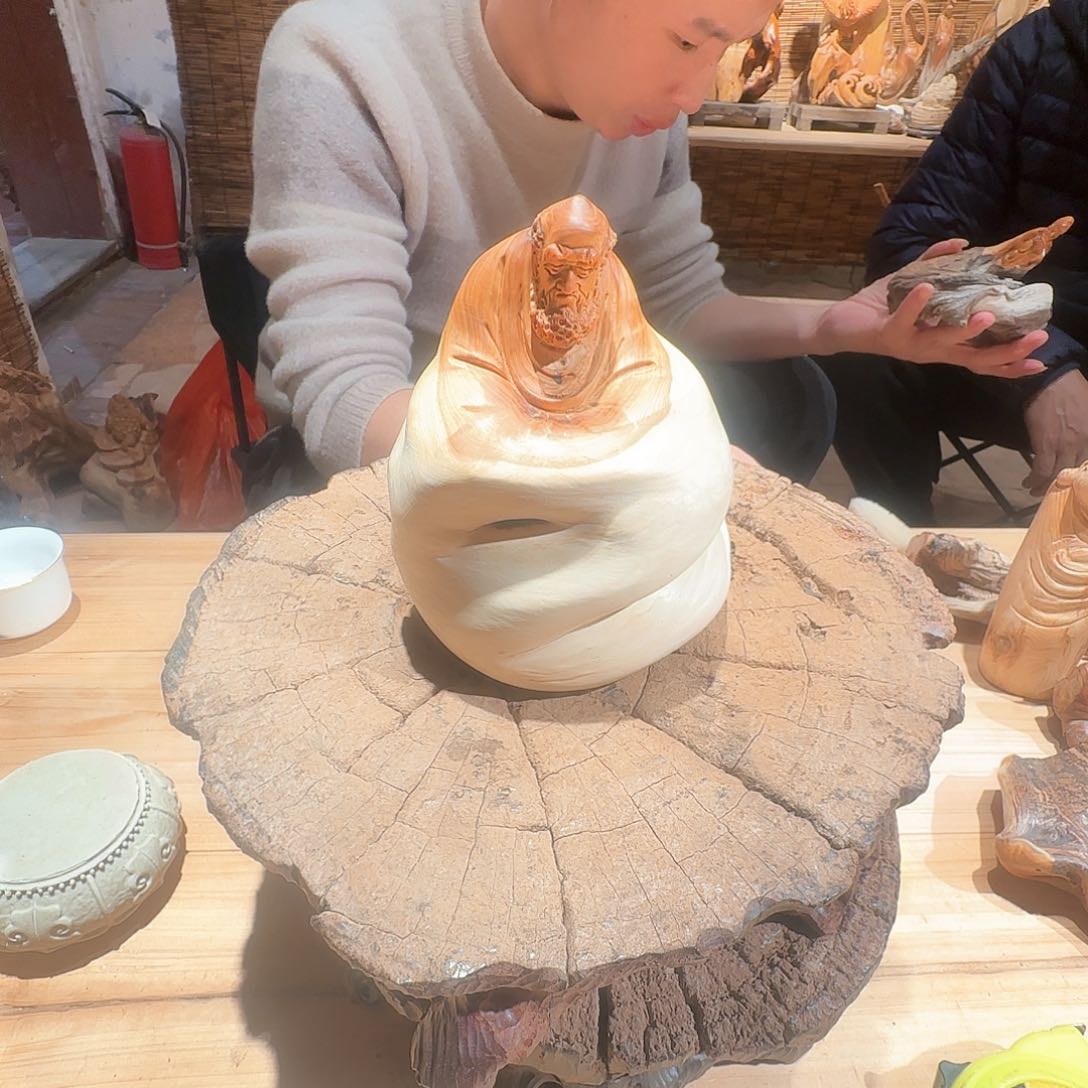 柏木（崖柏）笔****字太行崖柏纯手工制作