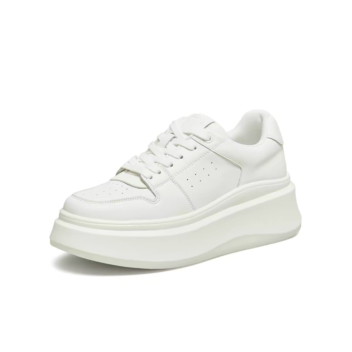 新款厚底百搭白色休闲女款小白鞋