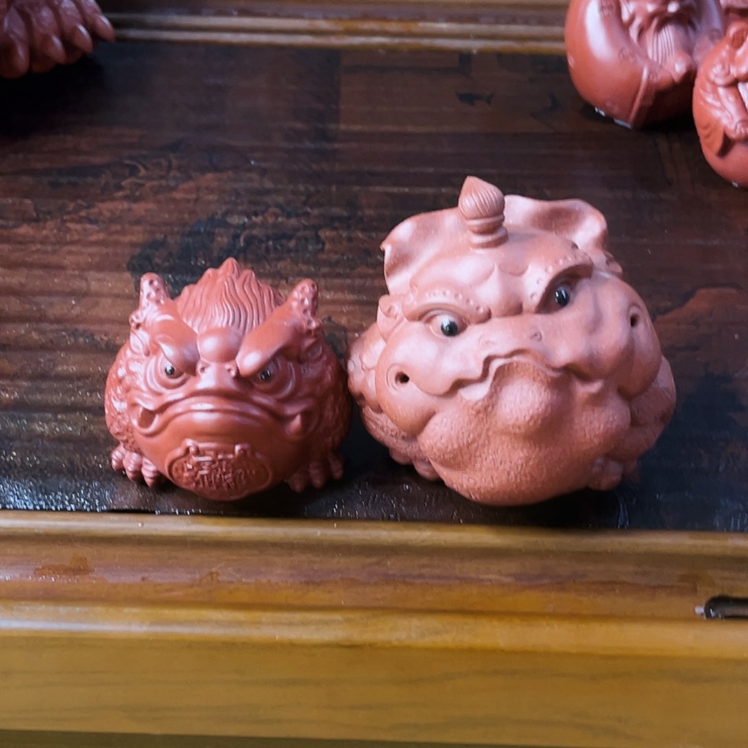 紫砂茶宠柒*鬮招财金蟾！