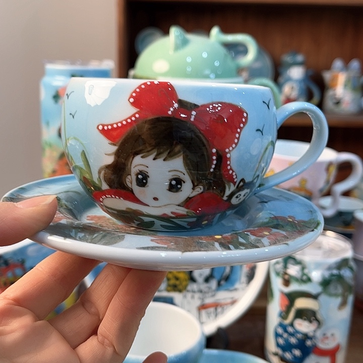 陶景德镇釉下手绘陶瓷 