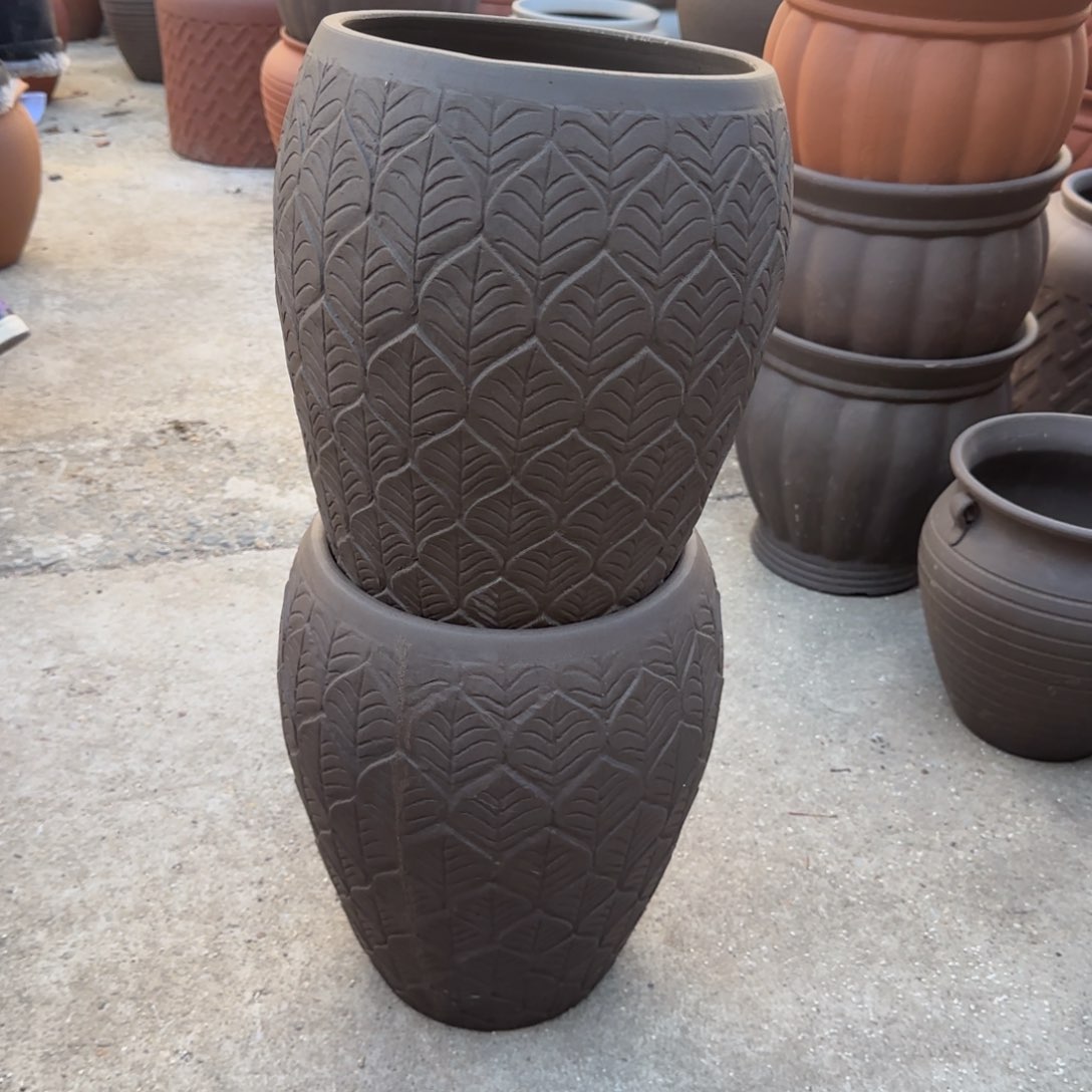 紫砂花盆口25高36宜兴紫砂瑕疵底部