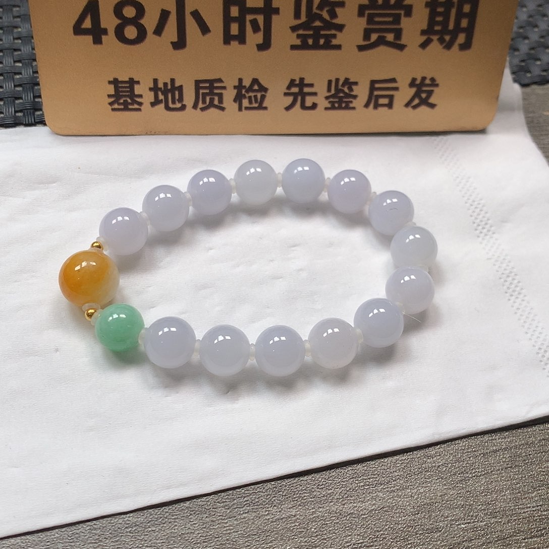 颈饰18K金镶嵌翡翠卡9-11