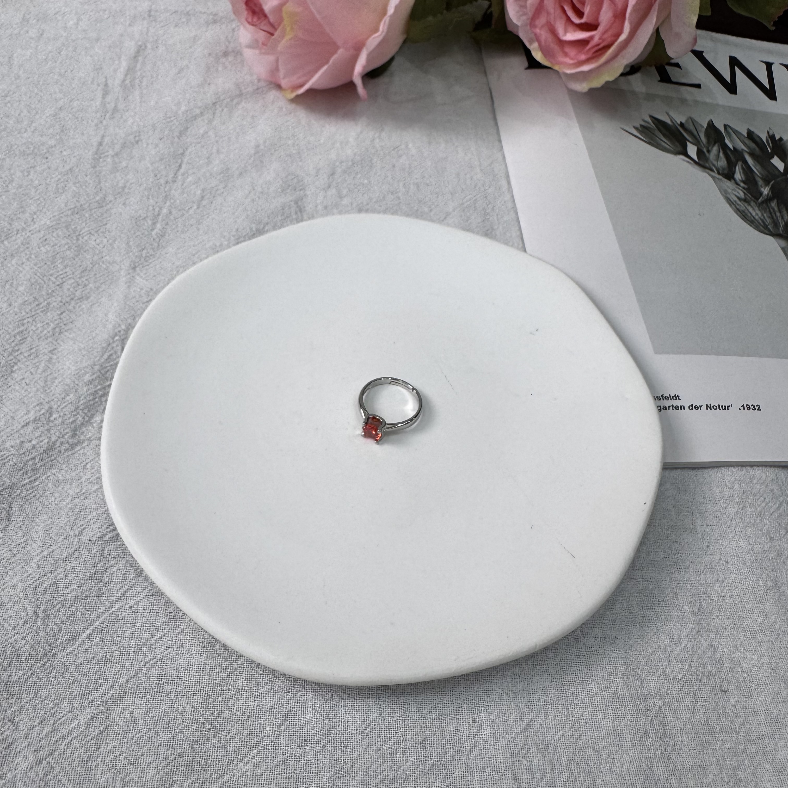 高定珠宝红钻戒指HF1632S068