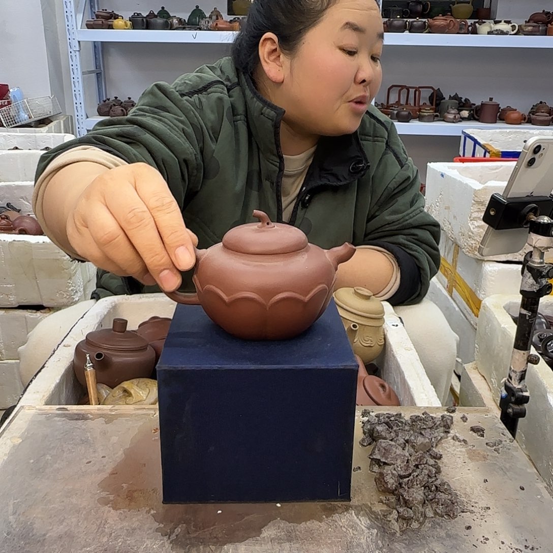 紫砂茶壶宜兴紫砂壶瑕疵处理