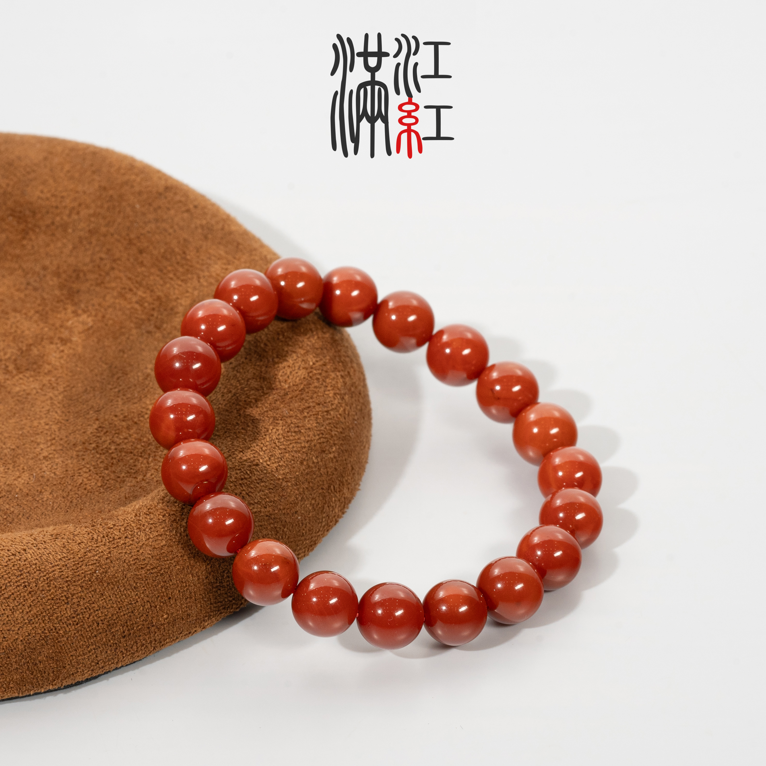 满江红瓦西南红锦红单圈手串圆珠卡9/Z4