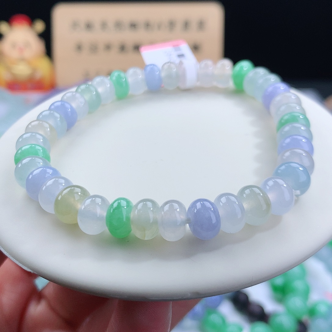 翡翠手链未镶嵌卡8