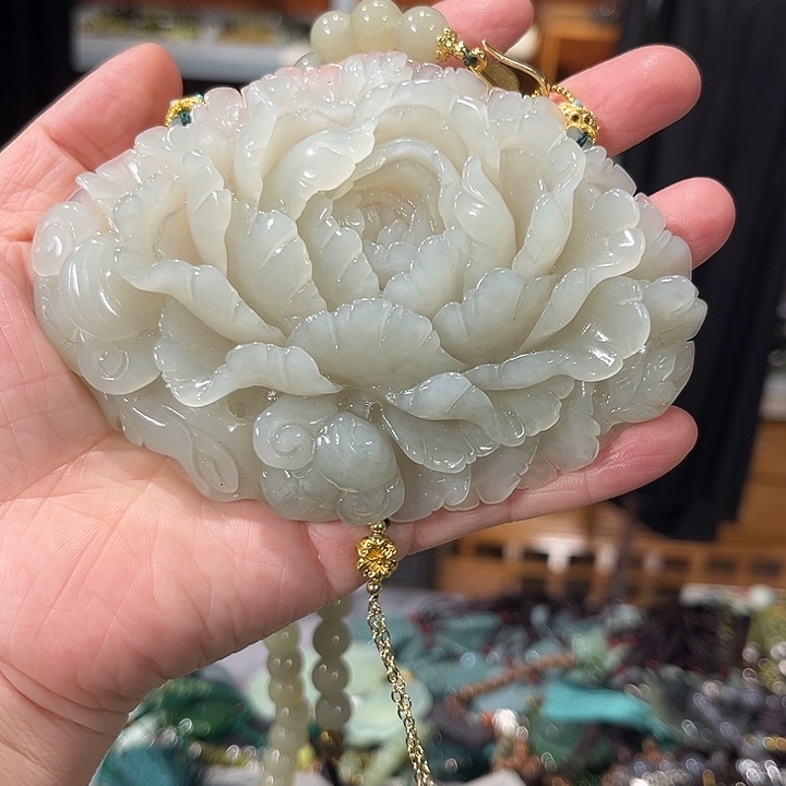 未镶嵌岫玉毛衣链