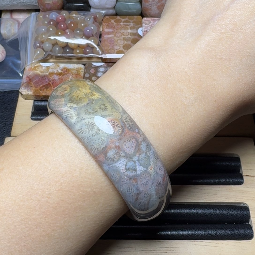 硅化玉54.5复古风格未镶嵌