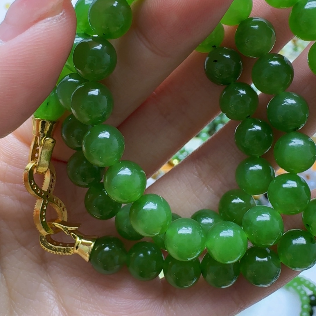 风***雨和田玉未镶嵌手链