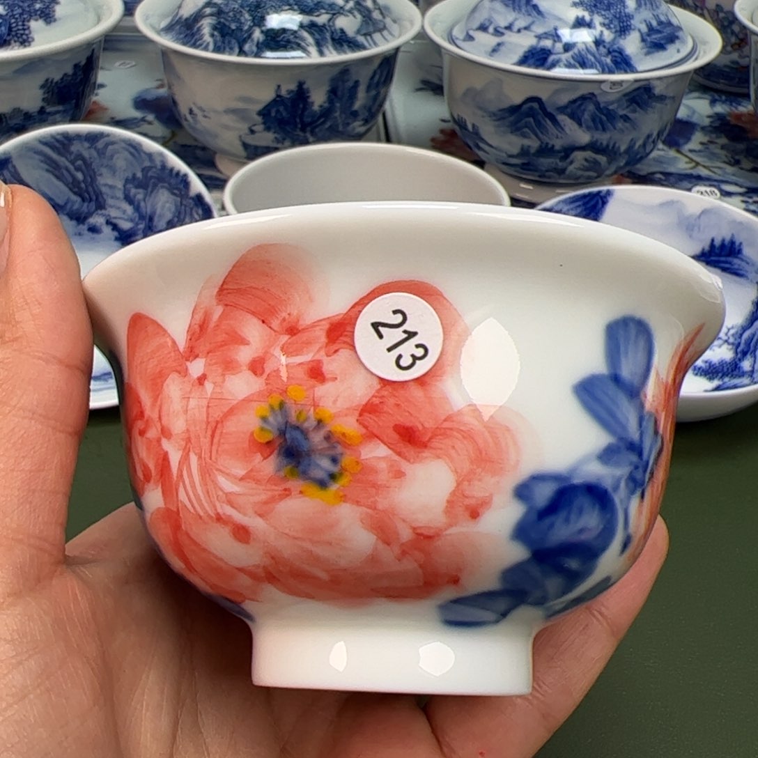 杯沙沙手工手绘茶具213