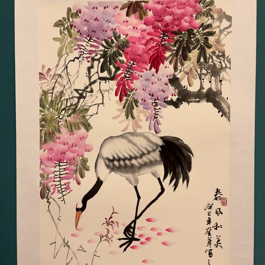 国画恽老师画作画作