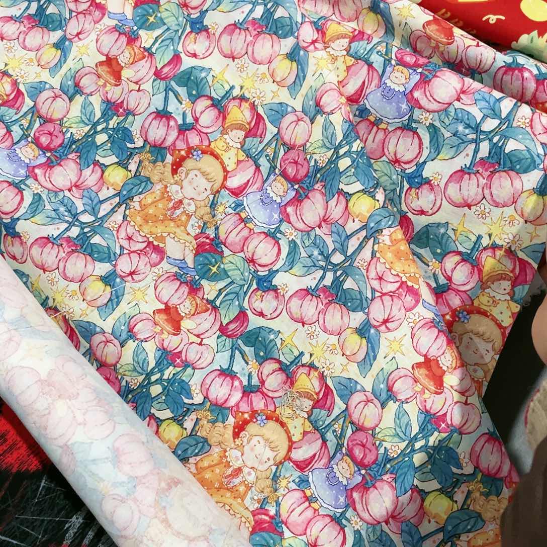 元宵福利一纯棉平布1.1米宽果子布艺地卷